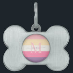 Pastel Pink White Yellow Purple Color Block  Pet ID Tag<br><div class="desc">Elevate your pet's identification and style with our unique collection of framed pet tags, thoughtfully designed to provide both security and personalized flair. Crafted from durable materials like stainless steel and aluminum, our pet tags offer lasting wear and tear resistance. Personalize them with your pet's name, contact information, or a...</div>