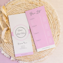 Pastel pink your logo feminine price list