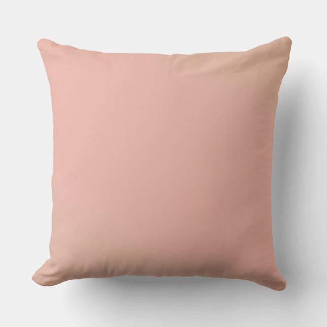 Pastel Pinkish Yellow Throw Pillow (Front)
