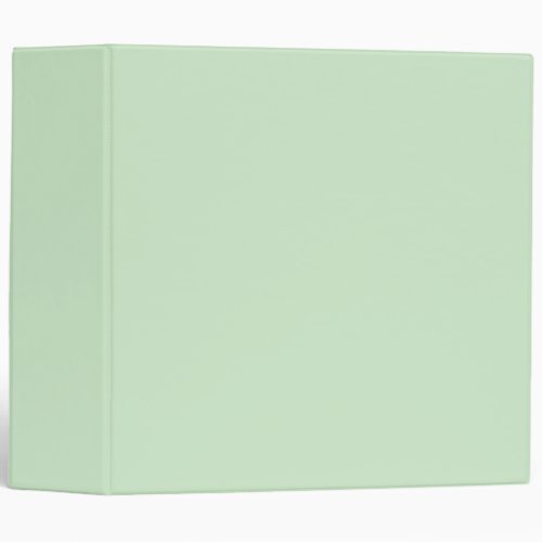 Pastel Pistachio Solid Color  Classic 3 Ring Binder