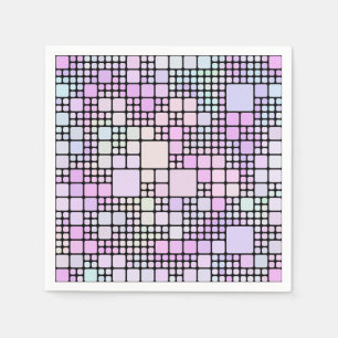 pastel pixel pieces : napkins