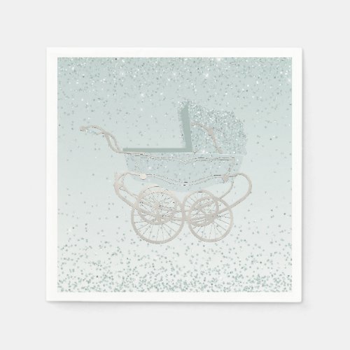 Pastel Plaid Baby Shower Paper Napkins