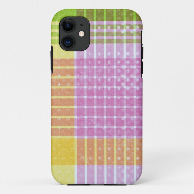 Pastel Plaid Case-Mate iPhone Case (Back)