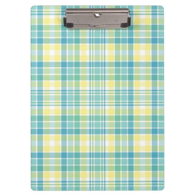 Pastel Plaid Clipboard (Front)