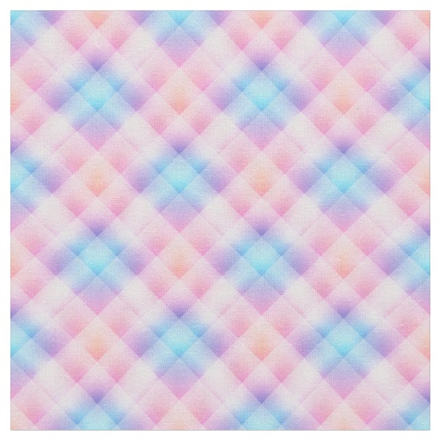 Pastel Plaid Fabric (Close Up)
