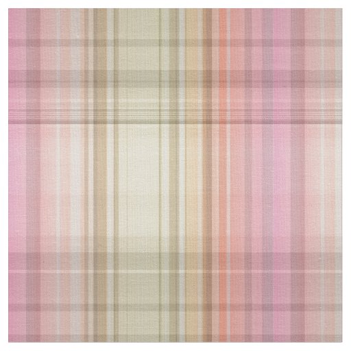 Pastel Plaid Fabric Easter Spring Yellow Pink