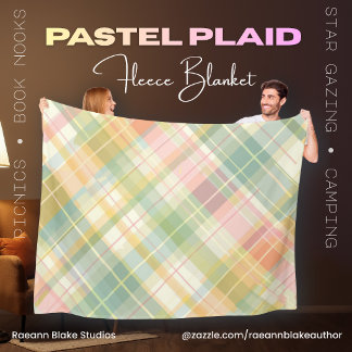 Pastel Plaid Fleece Blanket