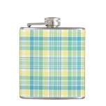 Pastel Plaid Hip Flask
