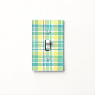 Pastel Plaid Light Switch Cover
