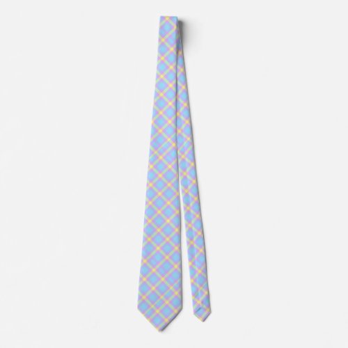 Pastel Plaid Neck Tie