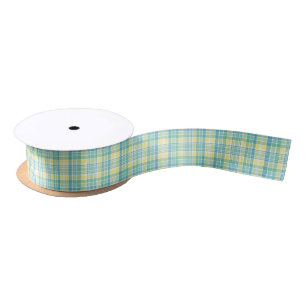 Pastel Plaid Satin Ribbon