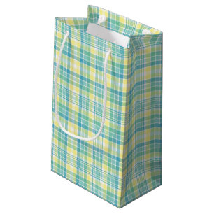 Pastel Plaid Small Gift Bag
