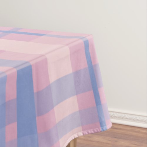 Pastel Plaid Tablecloth