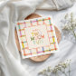 Pastel Plaid "Two Much Fun" 2nd Birthday Custom Napkins