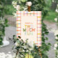 Pastel Plaid "Two Much Fun" 2nd Birthday Foam Board