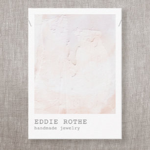 Pastel Plaster Abstract Necklace Display  Business Card