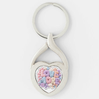 Pastel Plush "LOVE MORE" 3D Keychain