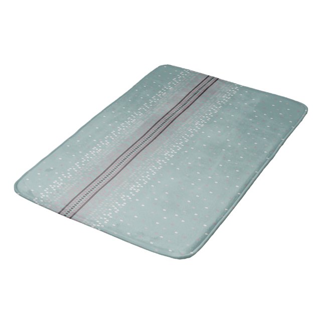 Pastel poka dot bath mat (Angled)