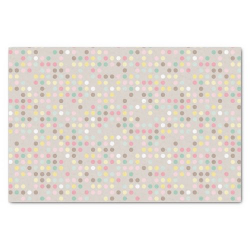 Pastel Polka Dot Baby Shower Tissue Paper