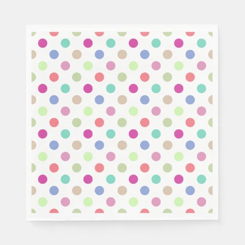 Pastel Polka Dot Napkins