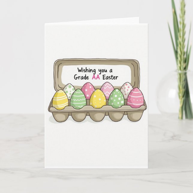 Pastel Polka Dot Pattern Card (Front)