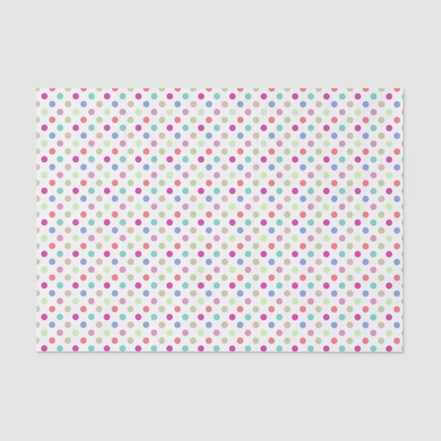 Pastel Polka Dot Tissue Paper (Front)
