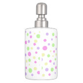 Pastel Polka Dots Bathroom Set (Back)
