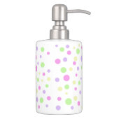 Pastel Polka Dots Bathroom Set (Right)