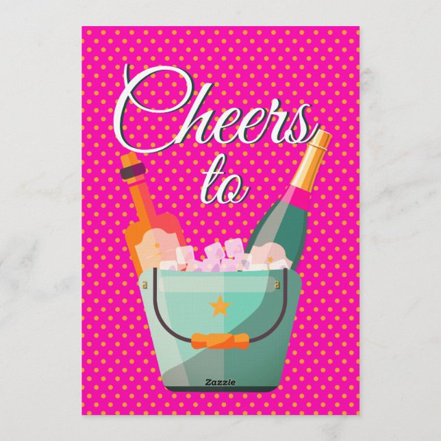 Pastel Polka Dots Birthday Party Invitation (Back)