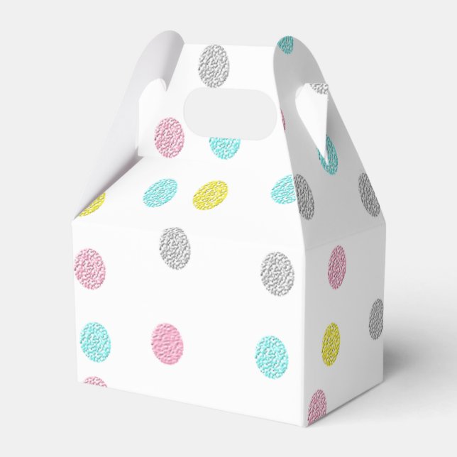 Pastel Polka Dots Favor Boxes (Back Side)