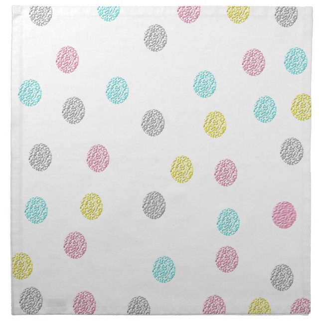 Pastel Polka Dots Napkin (Front)