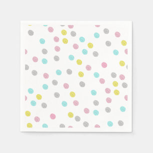 Pastel Polka Dots Paper Napkins