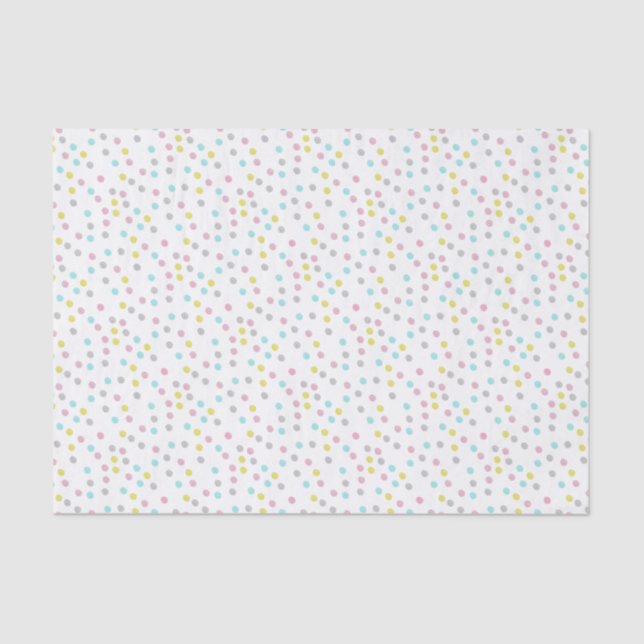 Pastel Polka Dots Tissue Paper (Front)