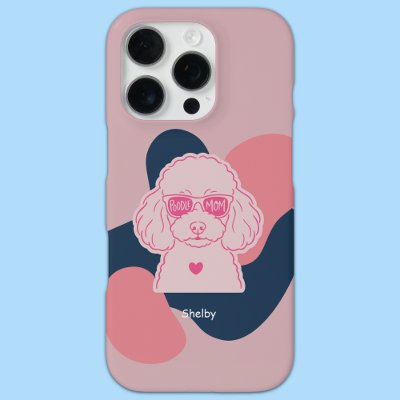 Pastel Poodle Mom Custom Name Phone Case
