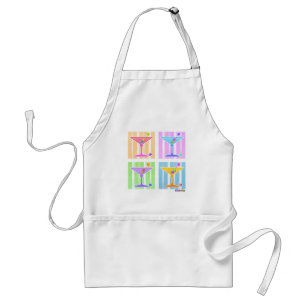 PASTEL POP ART MARTINIS ADULT APRON