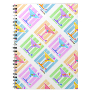 PASTEL POP ART MARTINIS NOTEBOOK