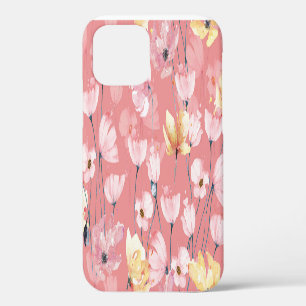 Pastel Poppies: Watercolor Floral Seamless. iPhone 12 Case