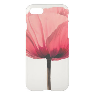 Pastel Poppy Bloom Minimalism iPhone SE/8/7 Case