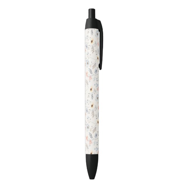 Pastel Poppy Floral Garden Pattern Pen (Bottom (Vertical))