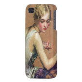 Pastel Portrait iPhone Case (Back Left)