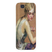 Pastel Portrait iPhone Case (Back Right)