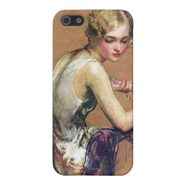 Pastel Portrait iPhone Case (Back)