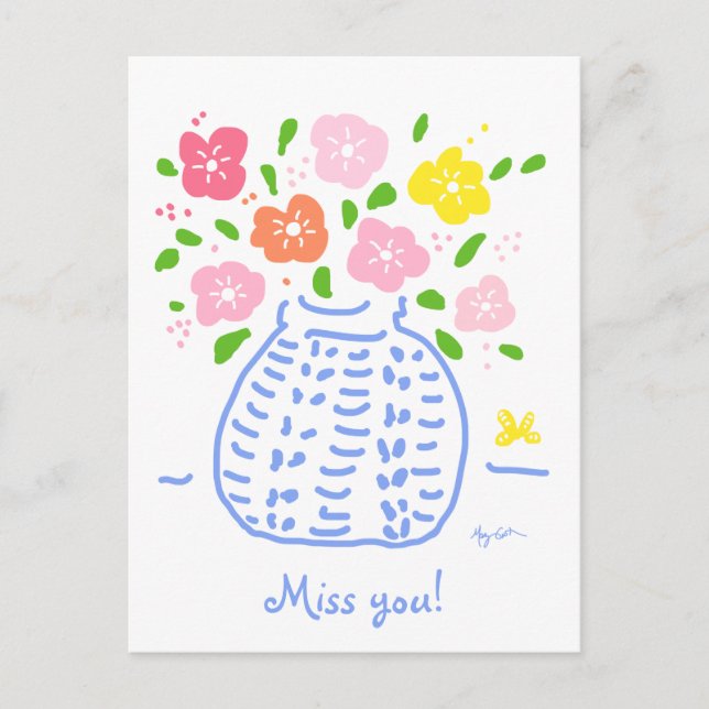 Pastel Posy postcard (Front)