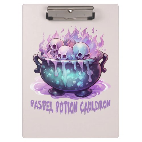 Pastel Potion Cauldron Clipboard