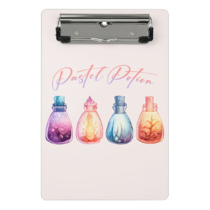 Pastel Potion – Cute and Elegant Witch Potion Mini Clipboard