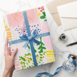 Pastel Preppy Patchwork Wrapping Paper