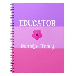 Pastel Pretty Spring Colors Custom Notebook