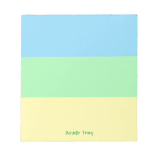 Pastel Pretty Spring Colors Custom Notepad