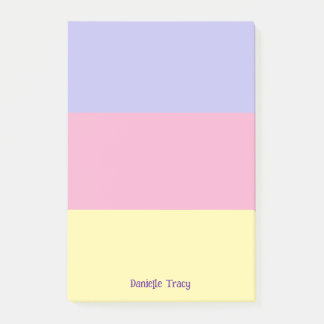 Pastel Pretty Spring Colors Custom Post-it Notes