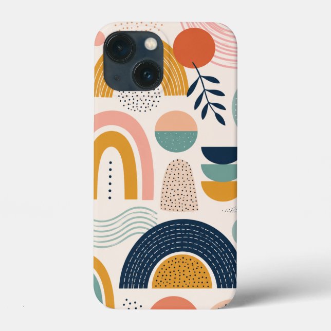 Pastel Prism Arc Abstract Surface Pattern Case-Mate iPhone Case (Back)